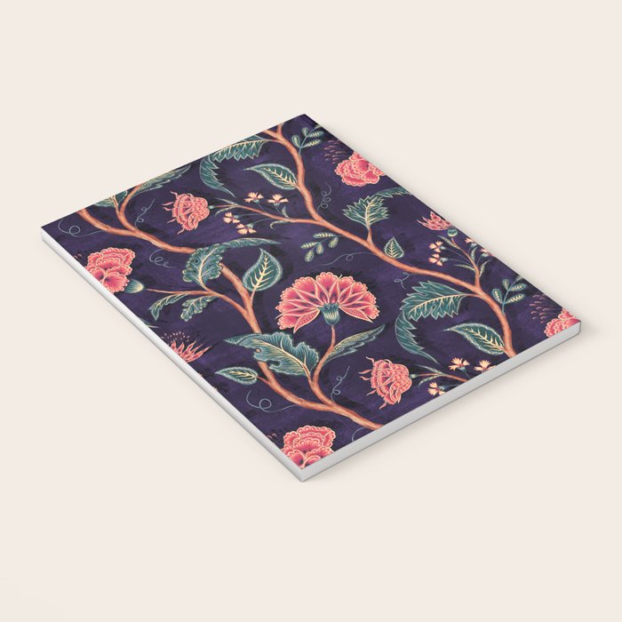 Indienne Vine - Deep Coral  Notebook Gallery Image 3