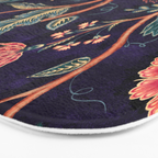 Indienne Vine - Deep Coral  Bath Mat Gallery Image 3