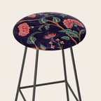 Indienne Vine - Deep Coral  Stool Gallery Image 2