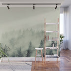 Forest Green - Pacific Northwest Forest Wall Mural Gallery Image 1