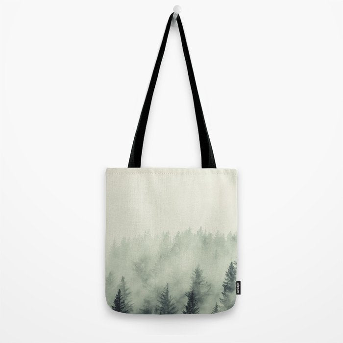 Forest Green - Pacific Northwest Forest Tote Bag Gallery Image 2