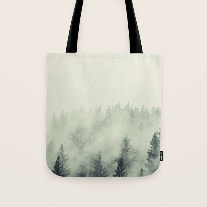 Forest Green - Pacific Northwest Forest Tote Bag Gallery Image 1