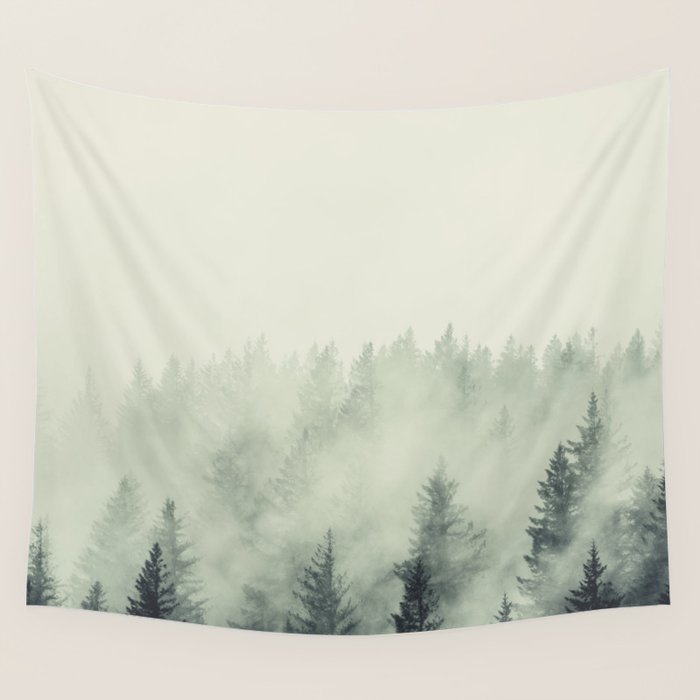 Forest Green - Pacific Northwest Forest Wall Tapestry Gallery Image 4