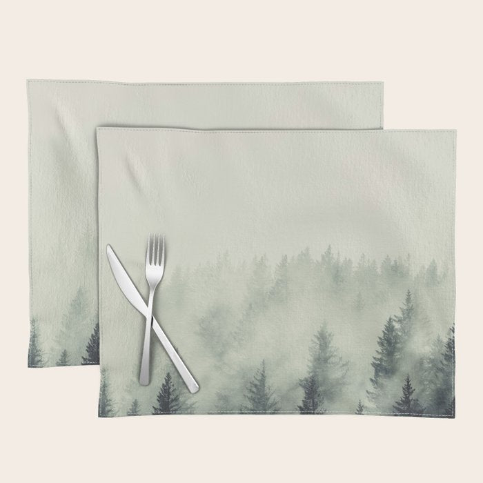Forest Green - Pacific Northwest Forest Placemat Gallery Image 1