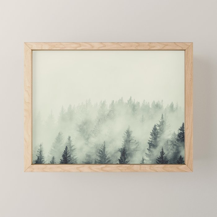 Forest Green - Pacific Northwest Forest Mini Art Print Gallery Image 1