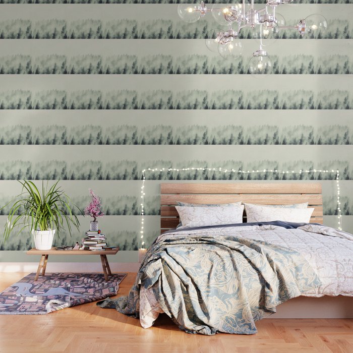 Forest Green - Pacific Northwest Forest Wallpaper Gallery Image 1