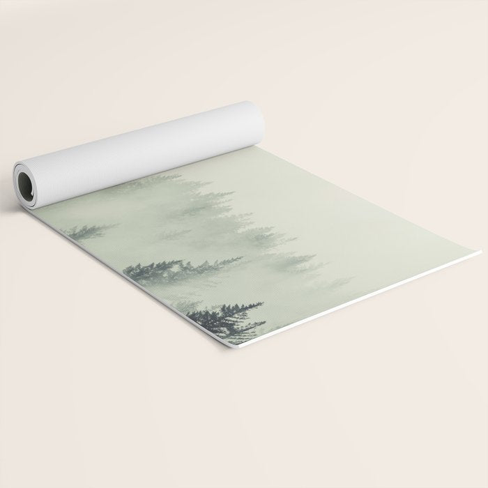 Forest Green - Pacific Northwest Forest Yoga Mat Gallery Image 2