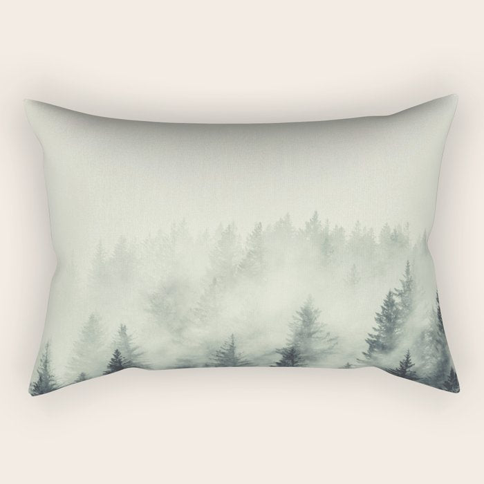 Forest Green - Pacific Northwest Forest Rectangular Pillow Gallery Image 2