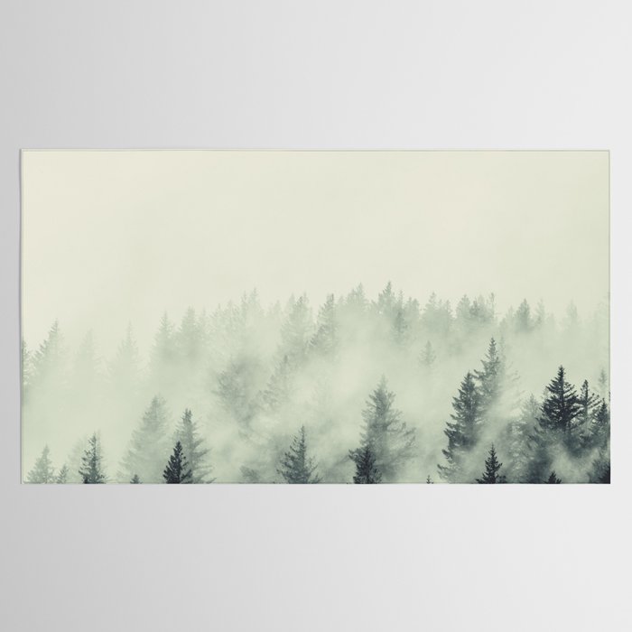 Forest Green - Pacific Northwest Forest Tablecloth Gallery Image 2