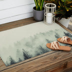 Forest Green - Pacific Northwest Forest Outdoor Rug Gallery Image 2