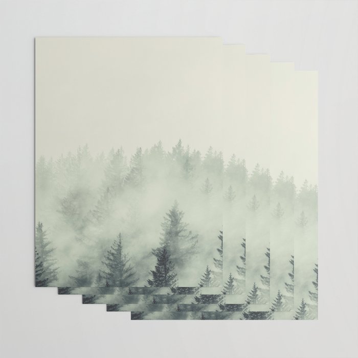 Forest Green - Pacific Northwest Forest Wrapping Paper Gallery Image 3