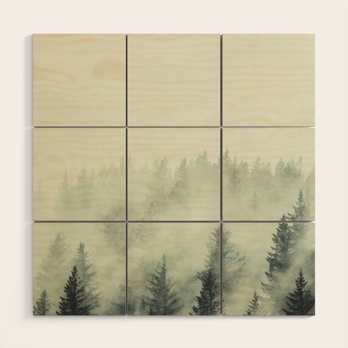 Forest Green - Pacific Northwest Forest Wood Wall Art Gallery Image 1