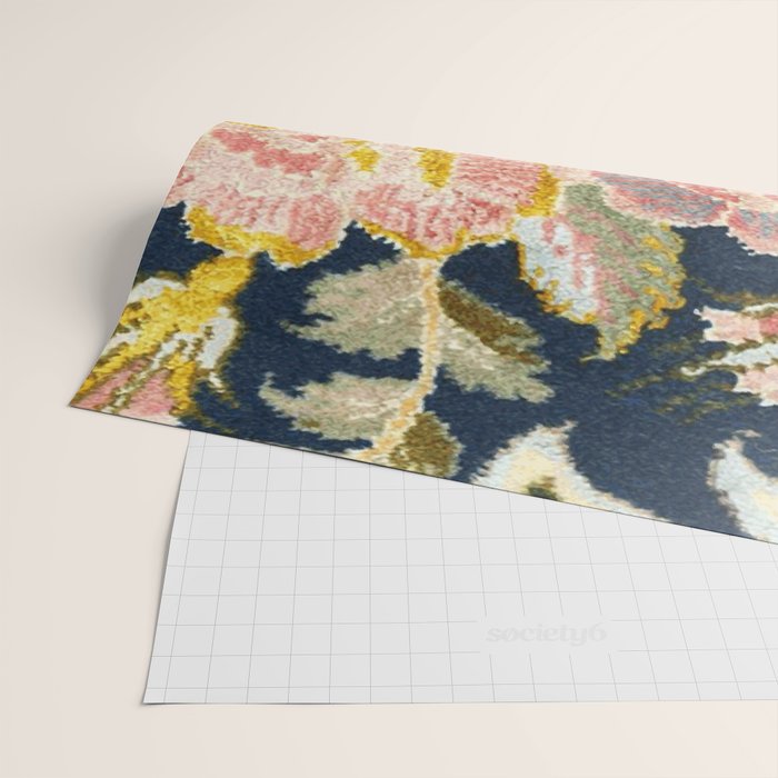 Tabriz Vintage Persian Floral Print Wrapping Paper Gallery Image 2
