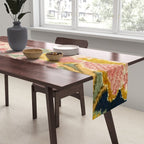Tabriz Vintage Persian Floral Print Table Runner Gallery Image 2