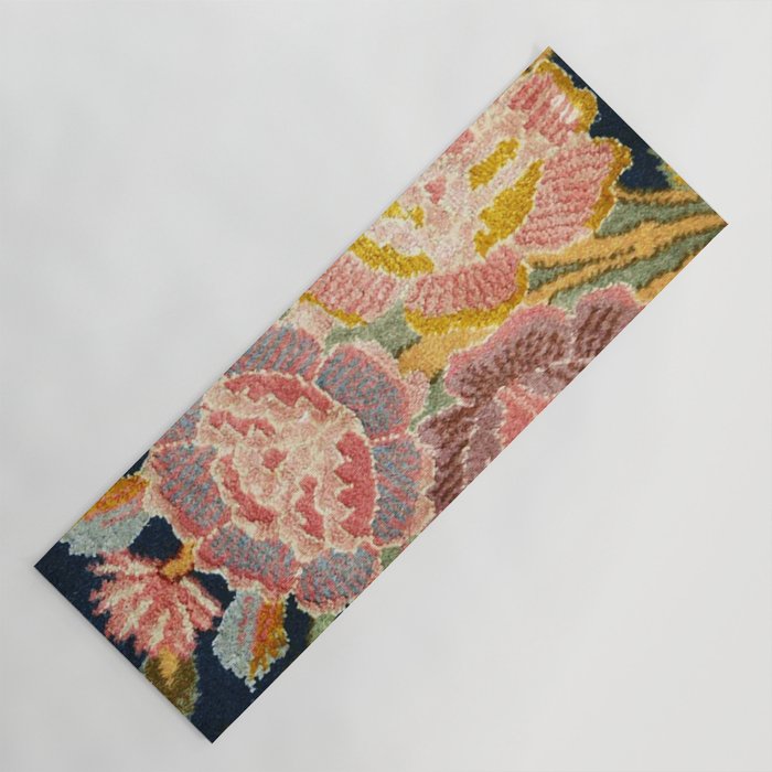 Tabriz Vintage Persian Floral Print Yoga Mat Gallery Image 1