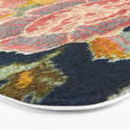 Tabriz Vintage Persian Floral Print Bath Mat Gallery Image 3