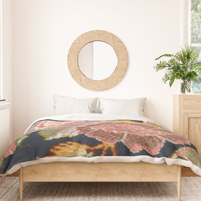 Tabriz Vintage Persian Floral Print Duvet Cover Gallery Image 3