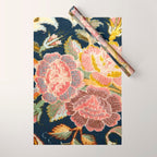 Tabriz Vintage Persian Floral Print Wrapping Paper Gallery Image 1