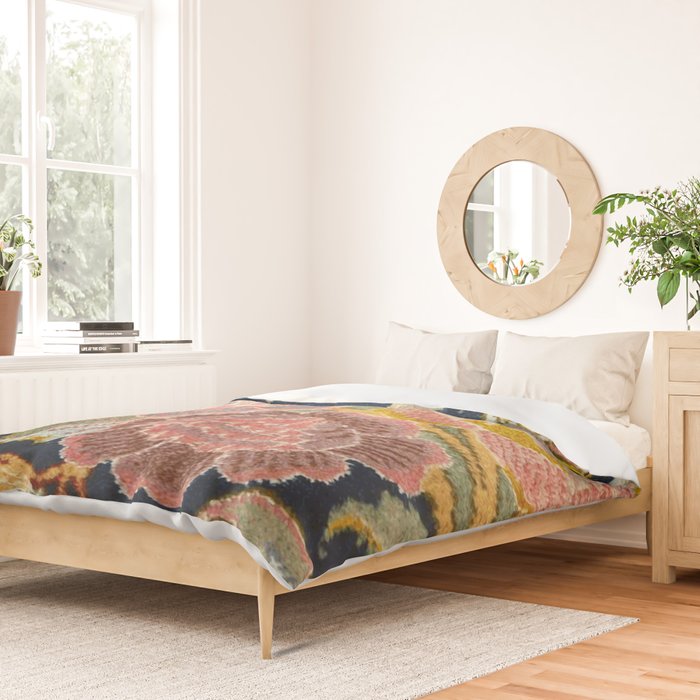 Tabriz Vintage Persian Floral Print Duvet Cover Gallery Image 2