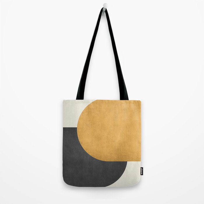 Halfmoon Colorblock - Gold Charcoal Tote Bag Gallery Image 2
