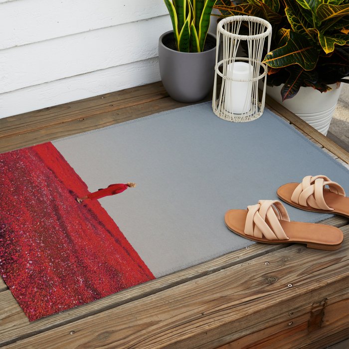 Everything was Red Outdoor Rug Gallery Image 2