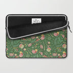 Swedish Floral - Green Laptop Sleeve Gallery Image 2