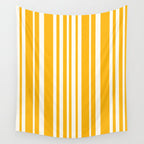 Classic Stripes XLV - Golden Yellow Wall Tapestry Gallery Image 4