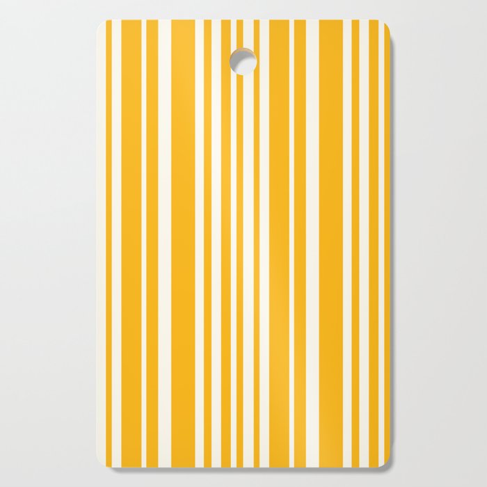 Classic Stripes XLV - Golden Yellow Cutting Board Gallery Image 1
