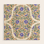 Elegant Flora Artistry Wood Wall Art Gallery Image 1