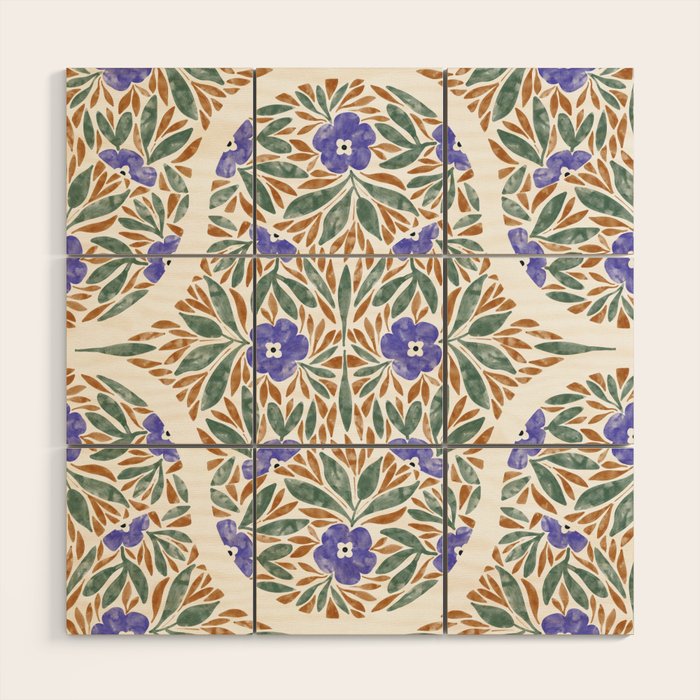 Elegant Flora Artistry Wood Wall Art Gallery Image 1