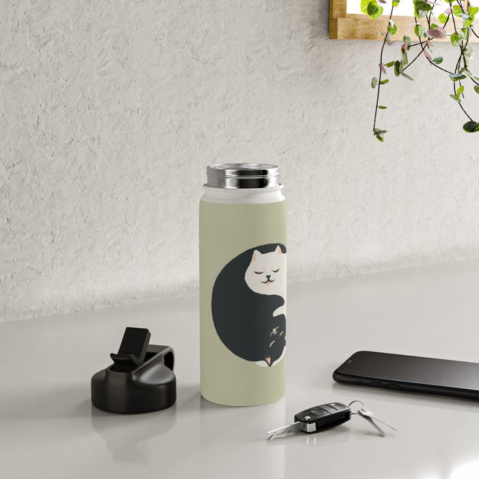 Hidden cat 26 yin yang hug Water Bottle Gallery Image 5