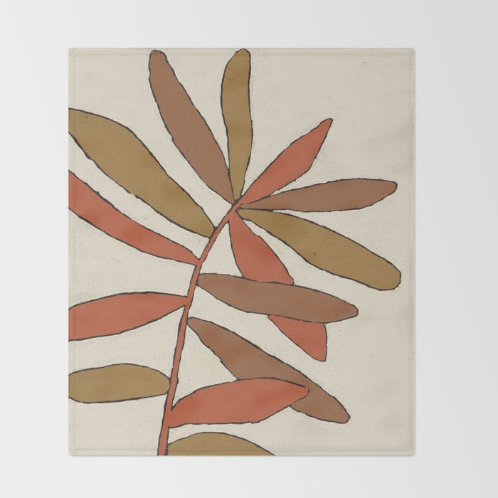 Colorful Branch Throw Blanket Gallery Image 2