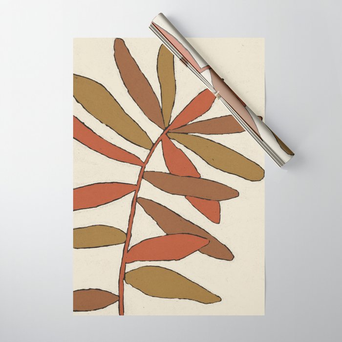 Colorful Branch Wrapping Paper Gallery Image 1