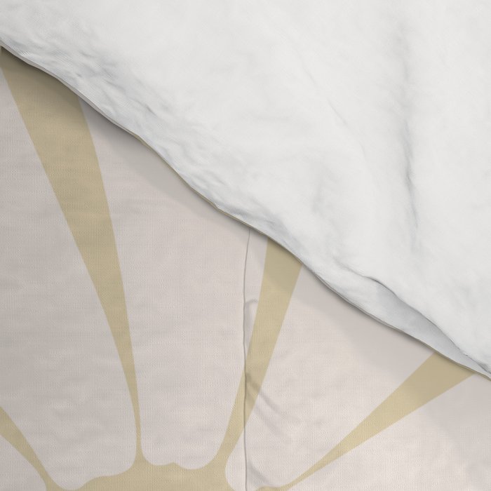 Retro Floral Neutral - Off-White and Beige Comforter Gallery Image 4