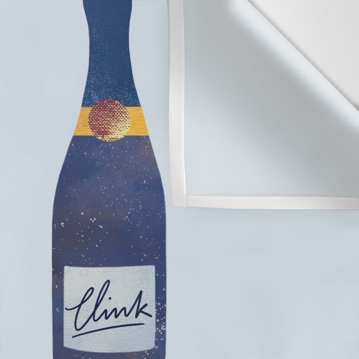 Champagne Bottles - Blue Ver. Wall Tapestry Gallery Image 3