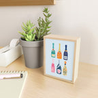 Champagne Bottles - Blue Ver. Mini Art Print Gallery Image 2