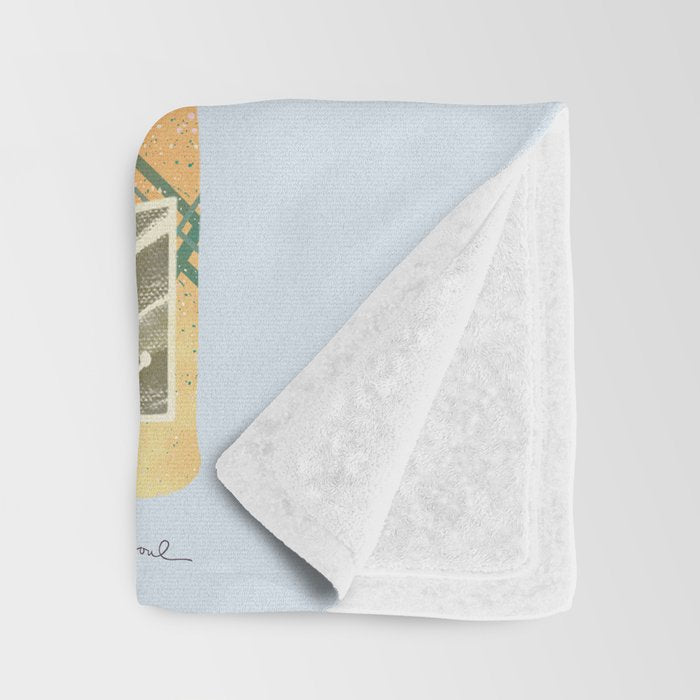 Champagne Bottles - Blue Ver. Throw Blanket Gallery Image 3