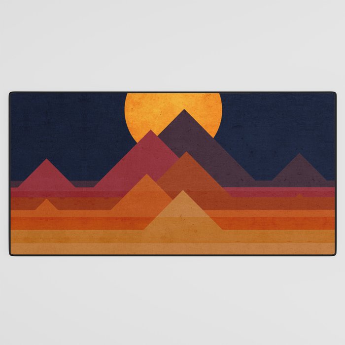 Full moon and pyramid Desk Mat Gallery Image 3