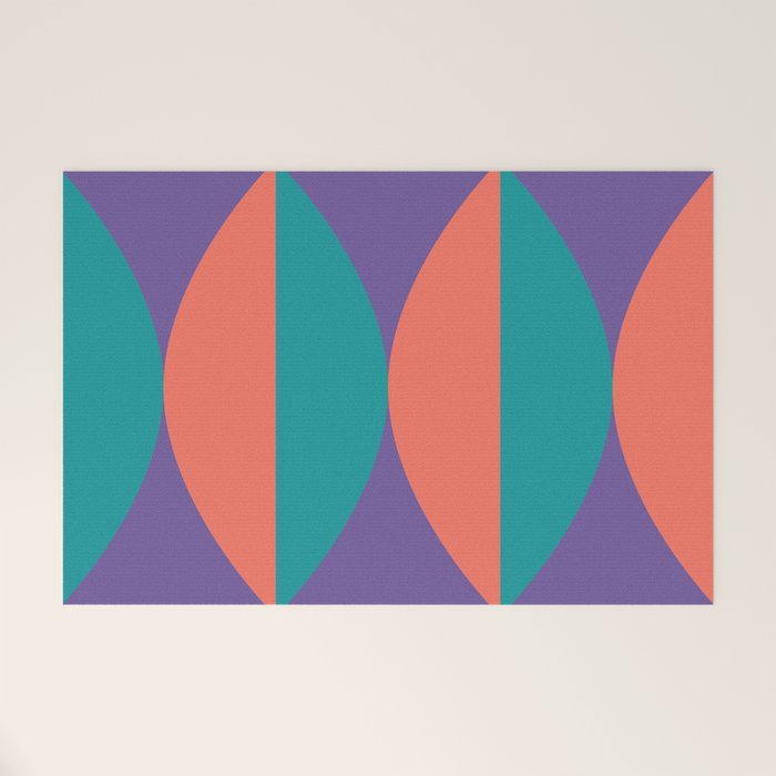 Passion Flower Geometry Welcome Mat Gallery Image 1