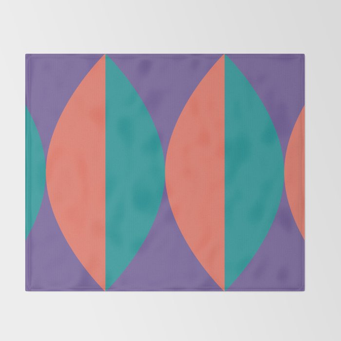 Passion Flower Geometry Throw Blanket Gallery Image 2