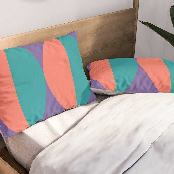 Passion Flower Geometry Pillow Sham Gallery Image 2