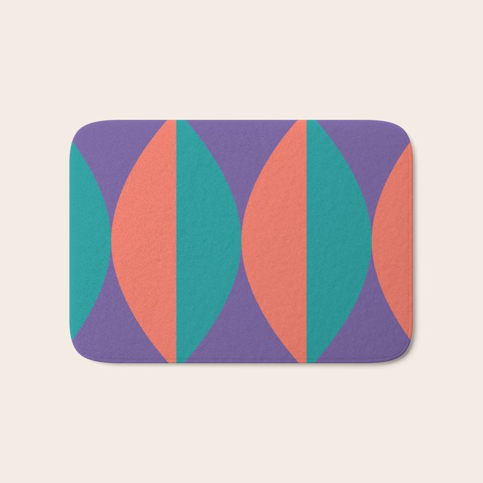 Passion Flower Geometry Bath Mat Gallery Image 1