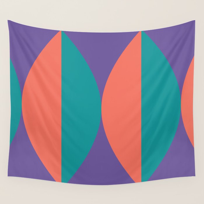 Passion Flower Geometry Wall Tapestry Gallery Image 4