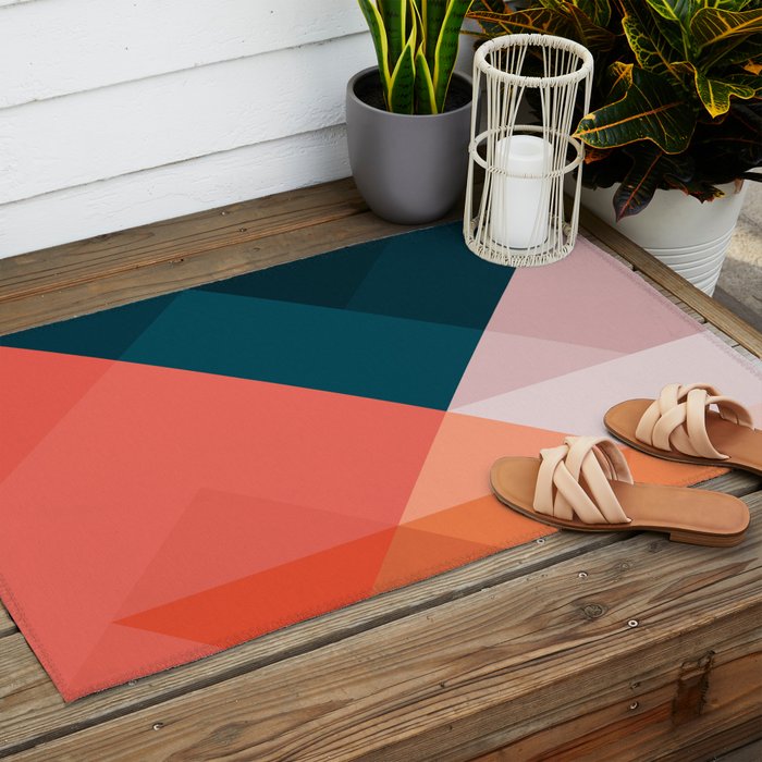 Geometric 1708 Outdoor Rug Gallery Image 2