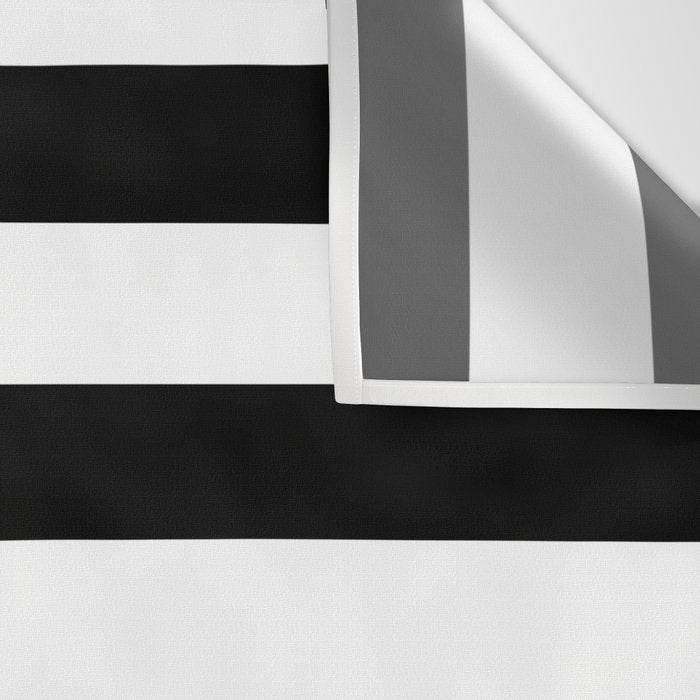 Midnight Black and White Stripes Wall Tapestry Gallery Image 3