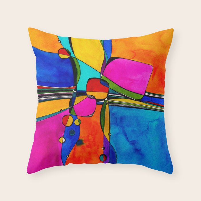 Magical Thinking No. 8 by Kathy Morton Stanion Throw Pillow Gallery Image 6