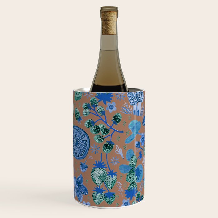Garden Vegetables & Fresh Fruit in Blue Midnight Wine Chiller Gallery Image 3