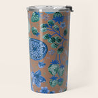 Garden Vegetables & Fresh Fruit in Blue Midnight Travel Mug Gallery Image 2