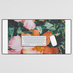 hibiscus lilly | double exposure Desk Mat Gallery Image 1