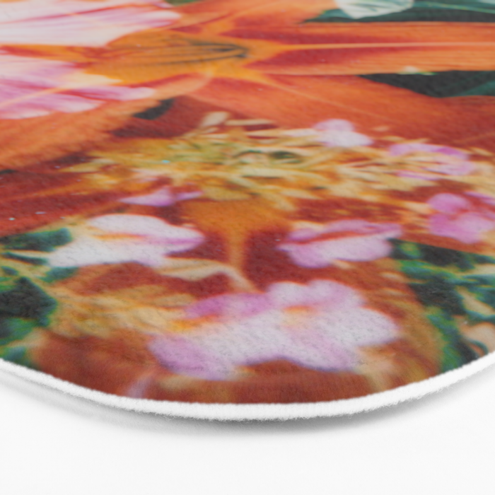 hibiscus lilly | double exposure Bath Mat Gallery Image 3